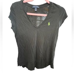 Ralph Lauren V Neck Tee Women’s Small